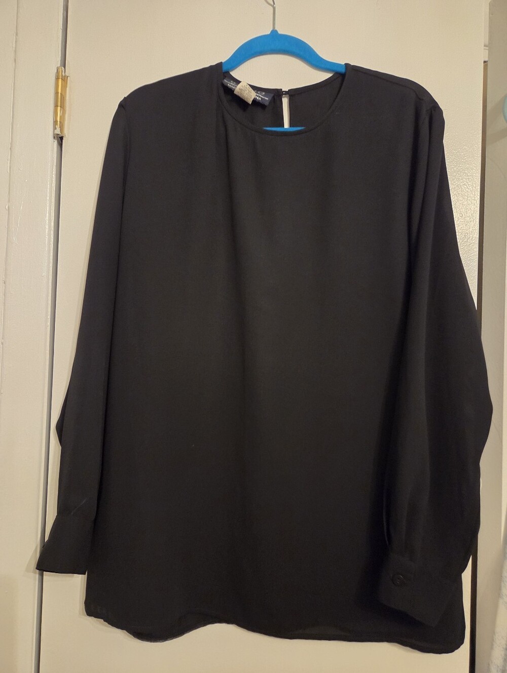 Marisa Christina Black Long-Sleeve Blouse